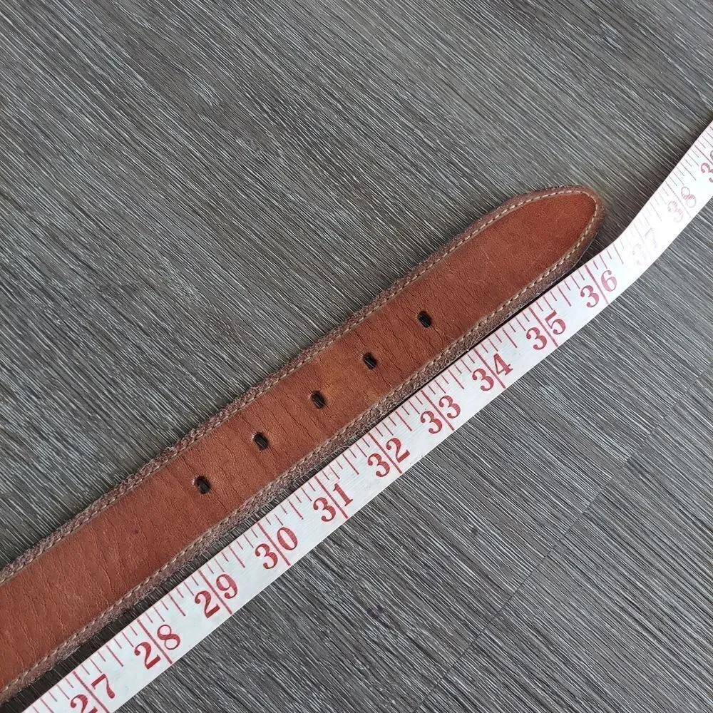 Fossil Brown Leather Belt Small